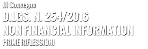 Convegno: Dal Bilancio di sostenibilità al Bilancio Integrato 